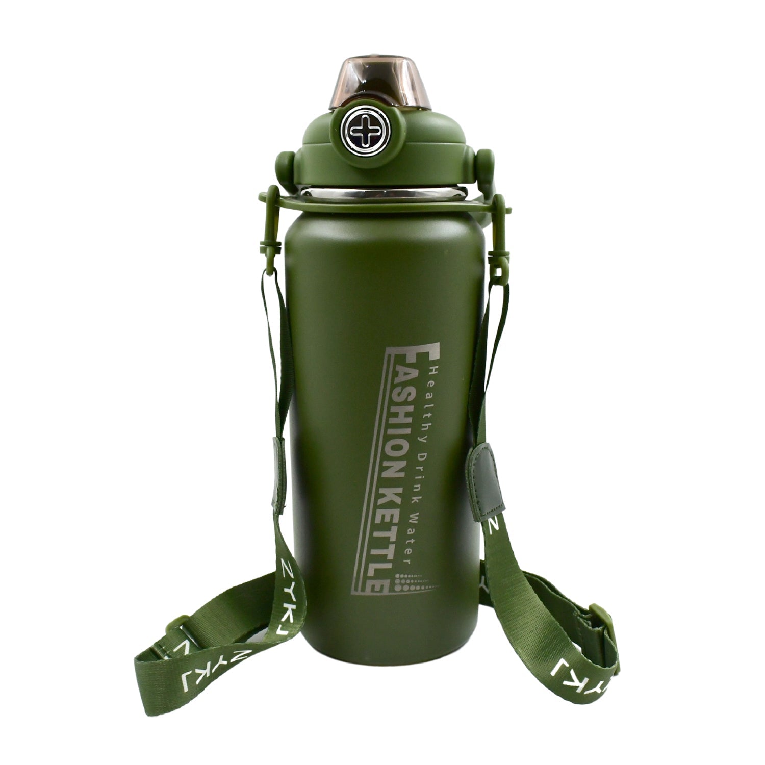 13039 Stainless Steel Water Bottle with Straw, Strap & Handle Vacuum Insulated Thermos Flask Double-Walled Coffee Thermos Flask Leak-proof Water Bottle for Sports, Fitness, Gym (1500ML) 13039 Stainless Steel Water Bottle with Straw, Strap & Handle Vacuum Insulated Thermos Flask Double-Walled Coffee Thermos Flask Leak-proof Water Bottle for Sports, Fitness, Gym (1500ML)